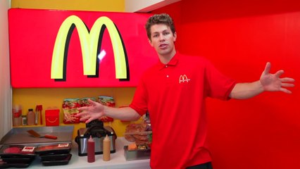 "I Built a SECRET McDonald’s in My Room 🍔🏠 | MrBeast Challenge"