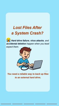 1-Click Backup of Files to External Hard Drive