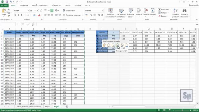 Excel - Cambiar datos de filas a columnas y viceversa. Trasponer en Excel. Tutorial en español HD