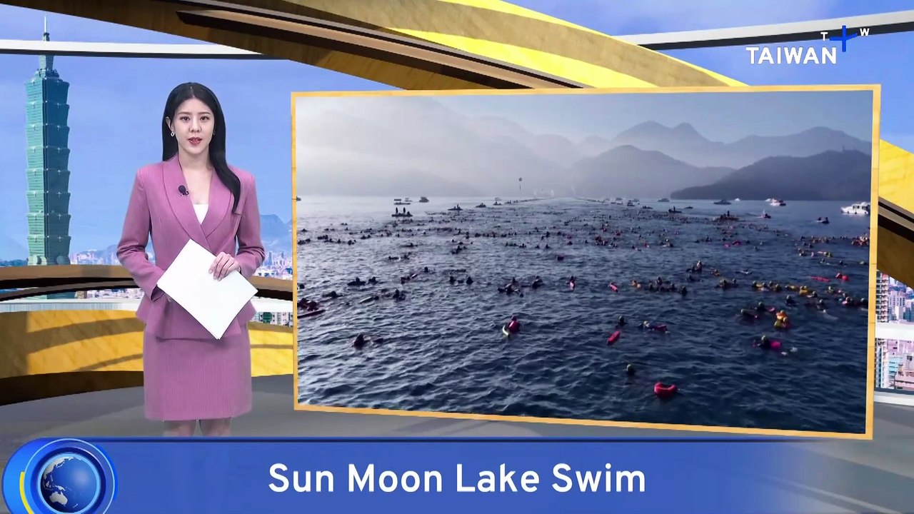 Sun Moon Lake Swim Draws Record Crowds, Including From 35 Countries