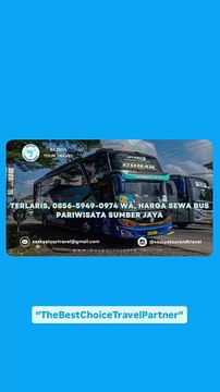 Terlaris, 0856-5949-0974 WA, Harga Sewa Bus Pariwisata Sumber Jaya