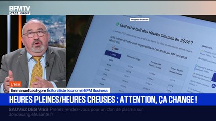 BFM Conso : Heures pleines/heures creuses, attention, ça change ! - 26/09