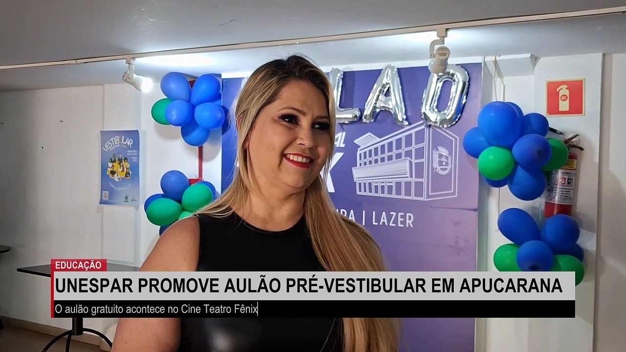 Unespar realiza aulão gratuito para o ENEM e vestibular em Apucarana