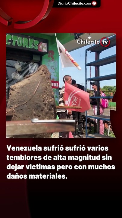 Venezuela sufrió sufrió varios temblores de alta magnitud sin dejar víctimas pero con muchos daños materiales.