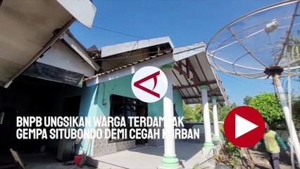 BNPB Ungsikan Warga Terdampak Gempa Situbondo Demi Mencegah Korban