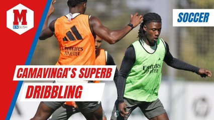 Real Madrid Camavinga displays incredible dribbling skills