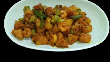 চিংড়ি মাছের বাটি চচ্চড়ি, Bengali Niramish Tarkari, Prawn Tarkari, #trending #bengalidish #lunch