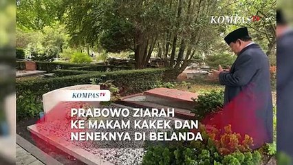 Di Sela Kunker ke Belanda, Prabowo Ziarah ke Makam Kakek dan Neneknya