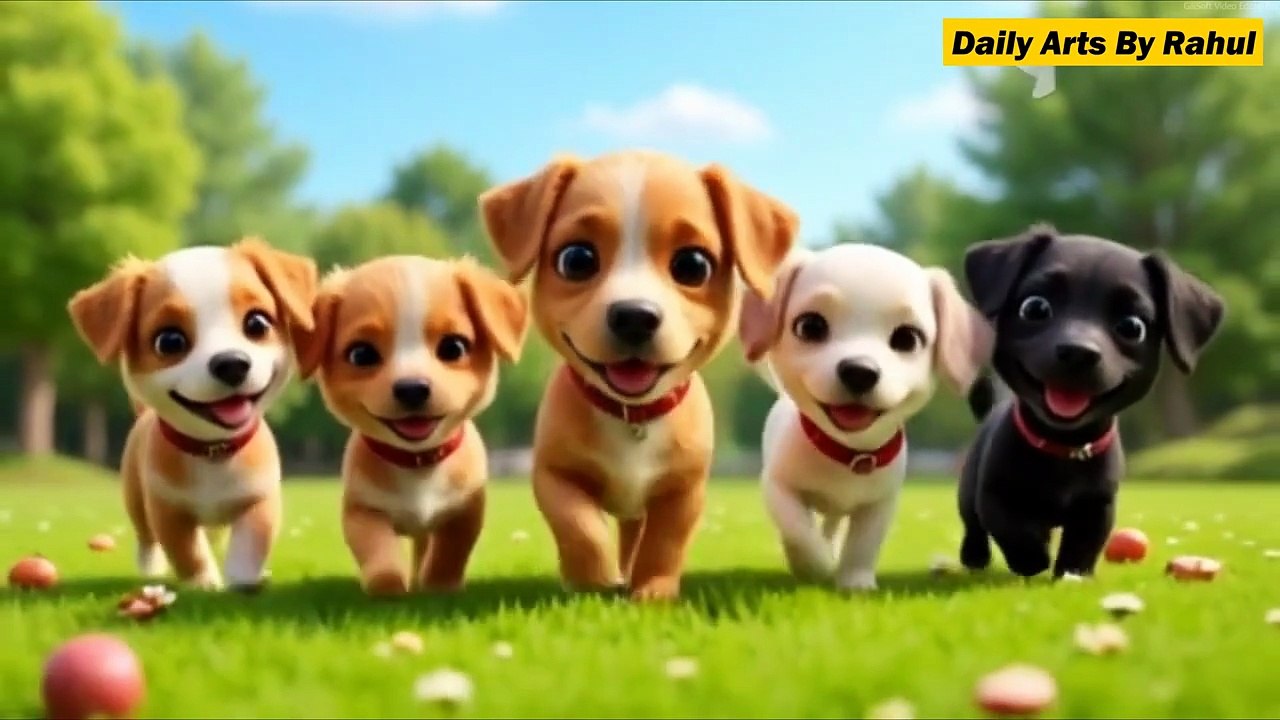 Five Little Dogs _ Nursery Rhymes for kids Song - video Dailymotion