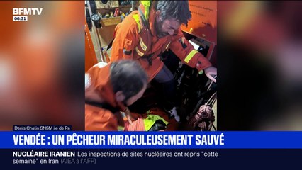 Vendée: un pêcheur sauvé miraculeusement après avoir passé sept heures dans l'eau