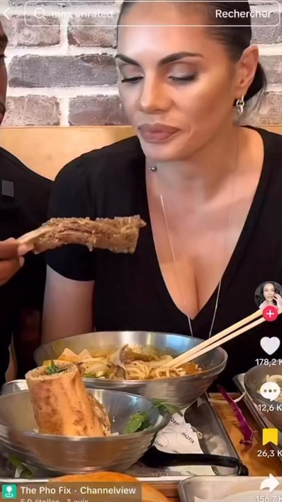 She’s enjoying the meat 🥩