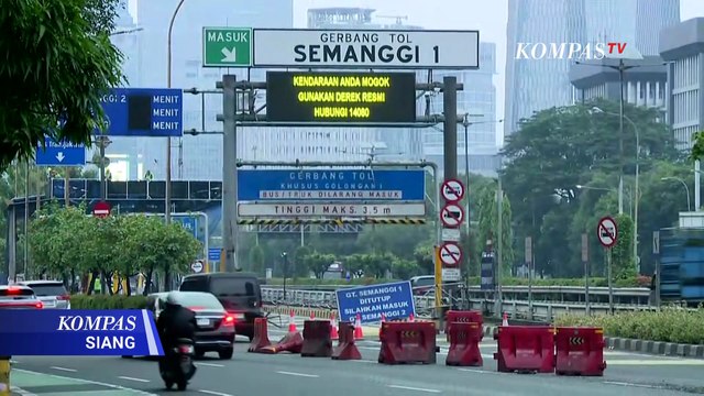 Pasca Perbaikan, Gerbang Tol Semanggi 1 Kini Mulai Beroperasi Parsial | KOMPAS SIANG