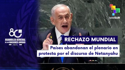 La ONU da la espalda a Netanyahu, retirada masiva en protesta por la ofensiva en Gaza