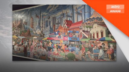 Karya pelukis tempatan di atas kanvas kreatif jubin