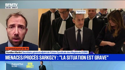 Condamnation de Sarkozy: "Ce sont des menaces de mort, de violences", détaille Aurélien Martini (USM) après des intimidations contre la présidente du tribunal