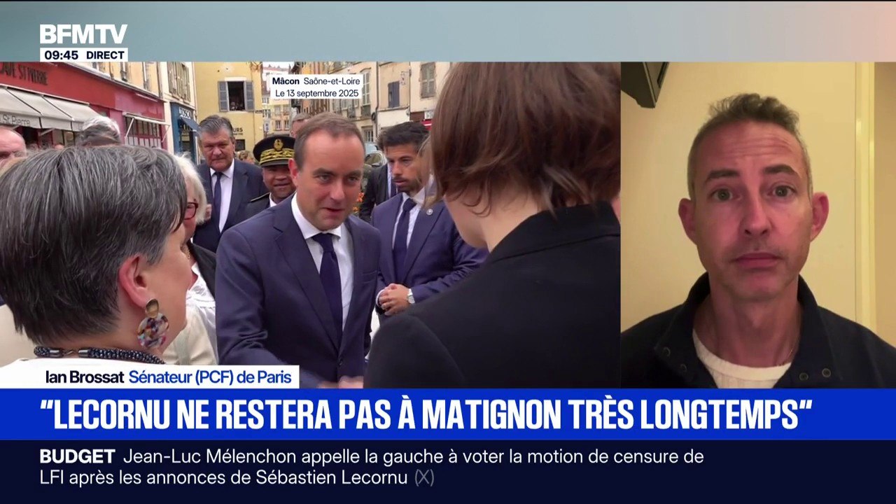 Annonces de Sébastien Lecornu: "Manifestement, il a prévu de ne pas rester Premier ministre très longtemps", avance Ian Brossat, sénateur (PCF) de Paris