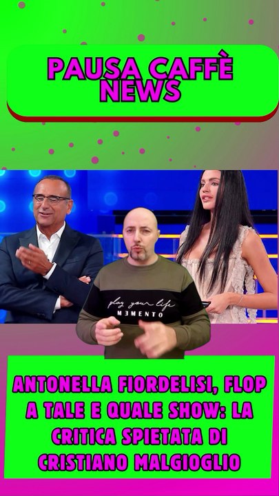 Antonella Fiordelisi, flop a Tale e Quale Show la critica spietata di Cristiano Malgioglio