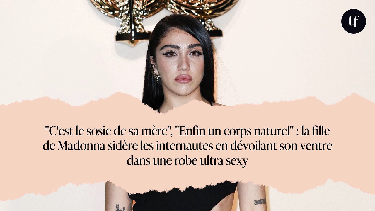 "C'est le sosie de sa mère", "Enfin un corps naturel" : la fille de Madonna sidère les internautes en dévoilant son ventre dans une robe ultra sexy