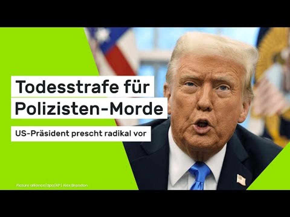 Donald Trump: Todesstrafe für Polizisten-Morde - US-Präsident prescht radikal vor