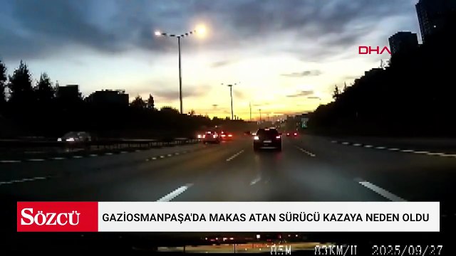 Gaziosmanpaşa'da makas atan sürücü kazaya neden oldu