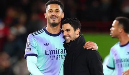 Arteta sobre Saliba: "Estaba muy claro que quería quedarse con nosotros"