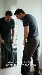 Quick no-sew hem in 30s — perfect for last-minute fixes! ✂️➡️🚫