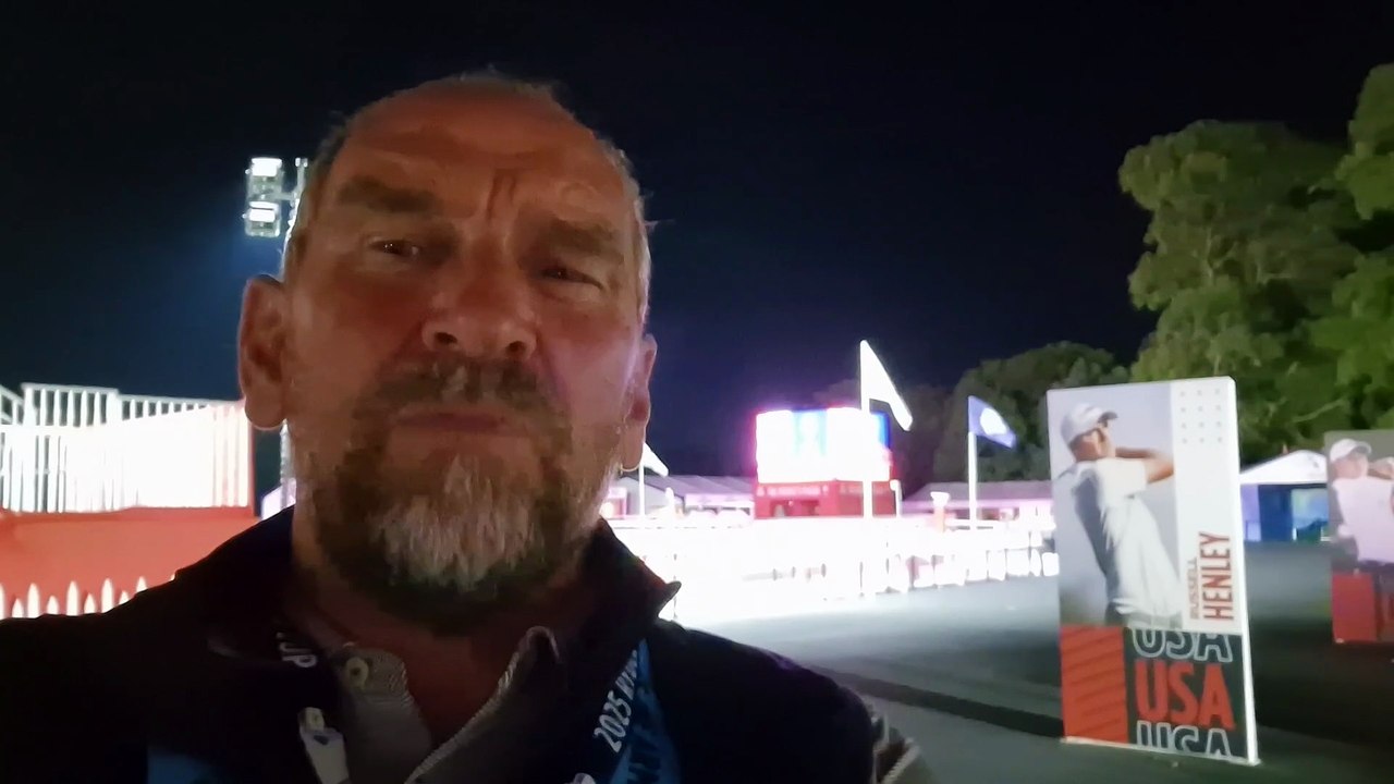 Martin Dempster at Ryder Cup - day 5