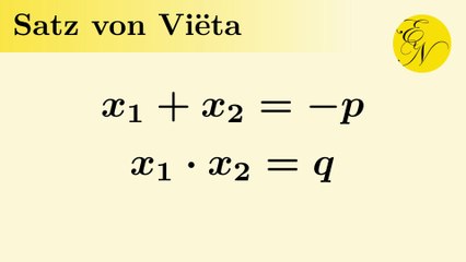 Satz von Viëta anwenden