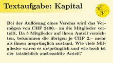 Quadratische Gleichungen: Textaufgaben, Kapital aufteilen