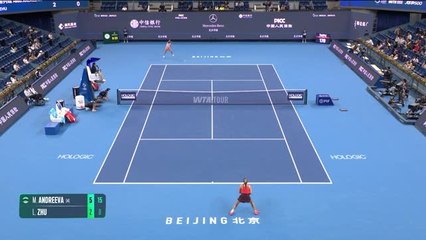 Pékin - Sans forcer, Andreeva passe le 2ème tour