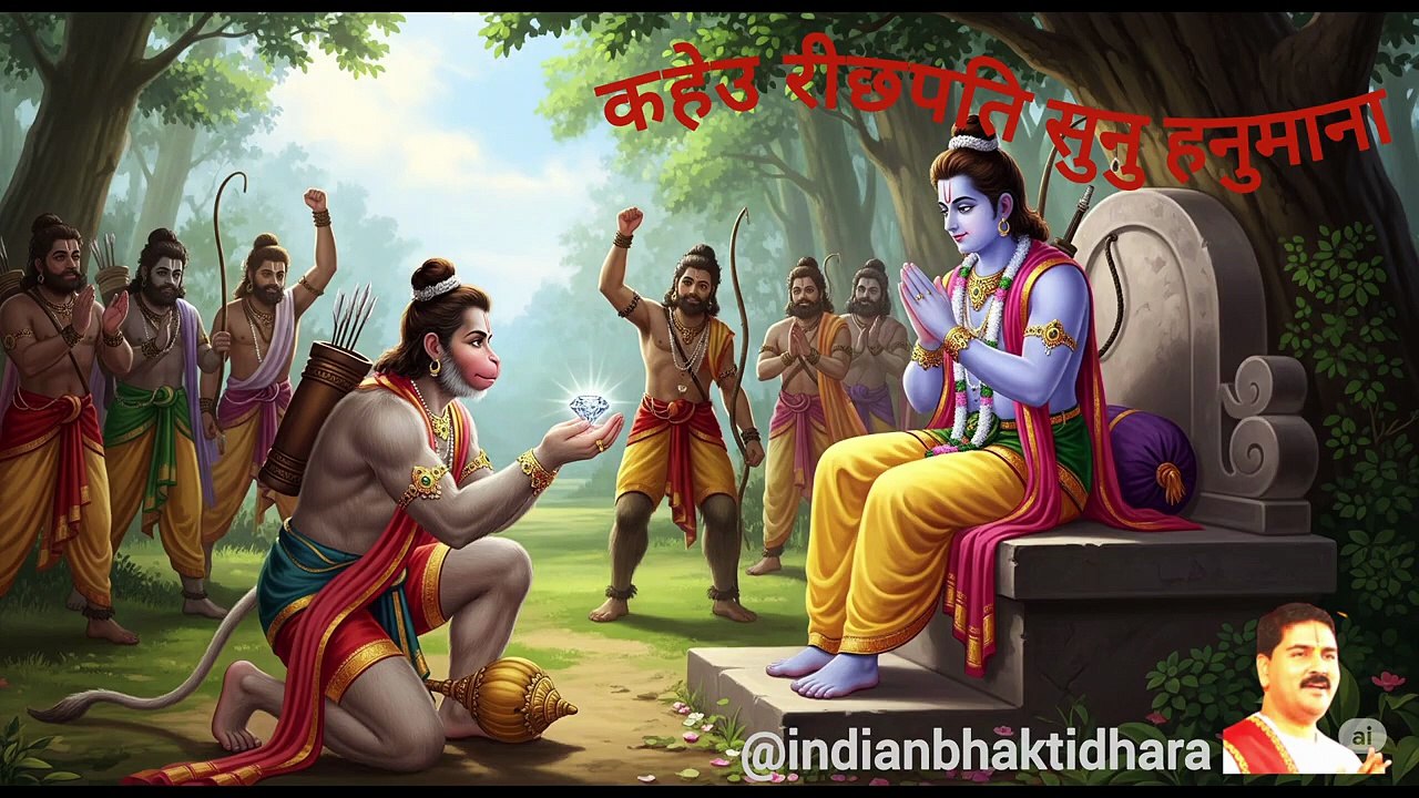 Hanuman Reaches Ashok Vatika – Divine Meeting with Mata Sita Iहनुमान जी की अद्भुत लीला 🙏 _ Powerful Hanuman Status _ #hanuman #shorts  #viral #trending