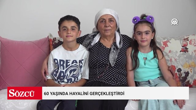 60 yaşında hayalini gerçekleştirdi
