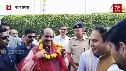बरसाना पहुंचे लोकसभा अध्यक्ष ओम बिरला; राधा रानी के दर्शन कर लिया आशीर्वाद, मोरारी बापू की कथा सुनी