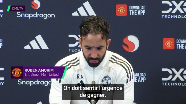 Amorim : Sentir l'urgence de devoir gagner tous les matches
