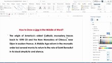 How to Draw a Line in the Middle of Word