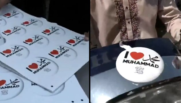 Bhopal Muslims Paste 'I Love Muhammad' Stickers on Vehicles To Support UP Protests
