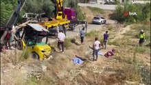 Antalya’da devrilen forkliftin altında kalan sürücü hayatını kaybetti