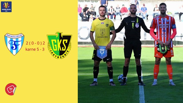Skrót meczu Flota Świnoujście 2 - 2 karne 5 - 3 GKS Jastrzębie | Puchar Polski