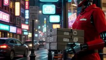 AI Robot Delivers Pizza 🤖🍕 | Future of Food Delivery | Everyday with AI