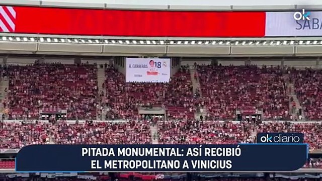 Pitada monumental: así recibió el Metropolitano a Vinicius