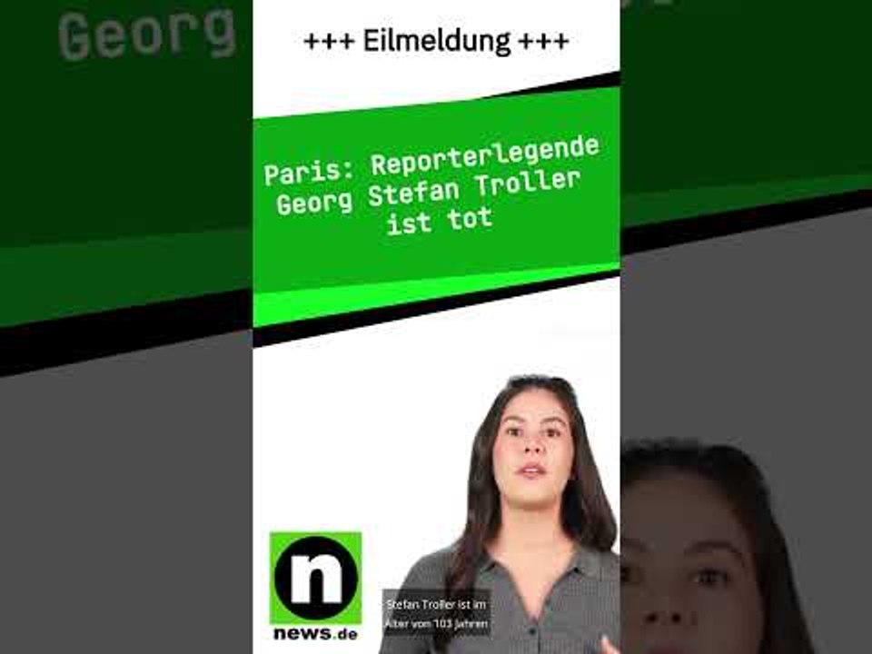 Reporterlegende Georg Stefan Troller ist tot