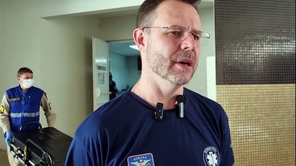 "Alta energia envolvida", afirma médico do Siate após atendimento à vítima de explosão de pneu