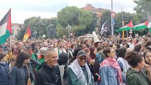 Migliaia di persone al corteo per Gaza, sabato 27 settembre