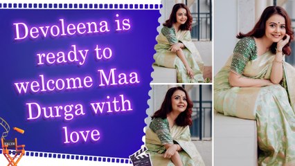 "Wrapped in traditions, drenched in devotion..." Devoleena Bhattacharjee expressed her excitement for Navaratri