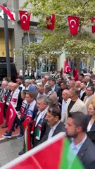 Kocaeli’de binlerce vatandaş Filistin için yürüdü