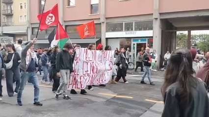 Il corteo per Gaza sabato pomeriggio a Brescia