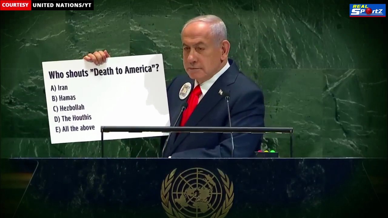 Netanyahu’s “Pop Quiz” at UN | PM Names Hamas, Hezbollah, Houthis & Iran as Global Threats