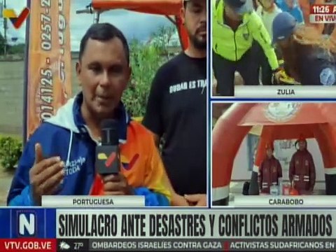 Jóvenes portugueseños participan en el Simulacro Nacional de Protección Civil y Preparación del Pueblo