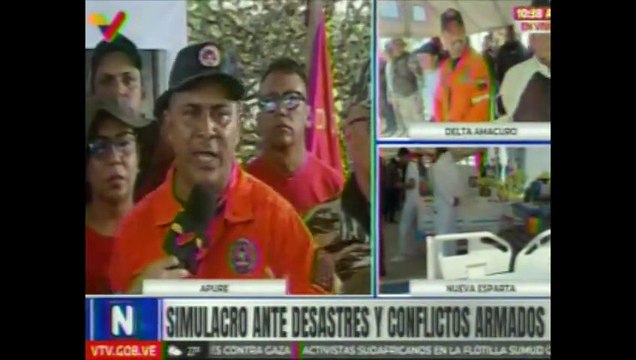 Pueblo del estado Apure participa en el Simulacro Nacional de Protección Civil