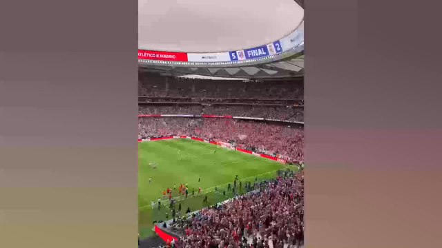 Así abandonaron los jugadores del Real Madrid el césped del Metropolitano